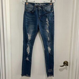 Ladies Pastel Jeans skinny legged Size 5/6
